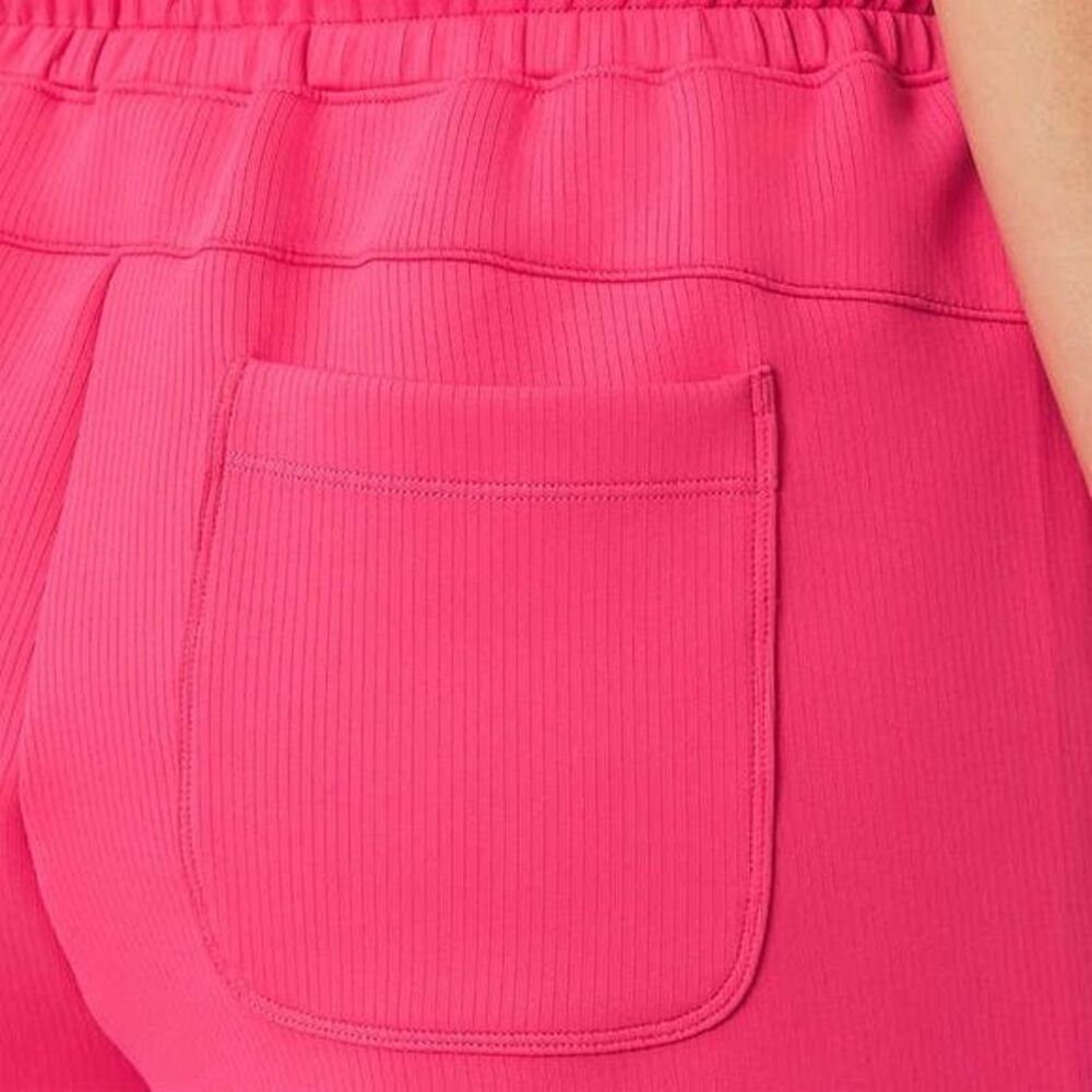 Mondetta‎ Ladies' Ribbed Scuba Active Short Pink (Raspberry Sorbet) Size X-Large - Picture 4 of 4